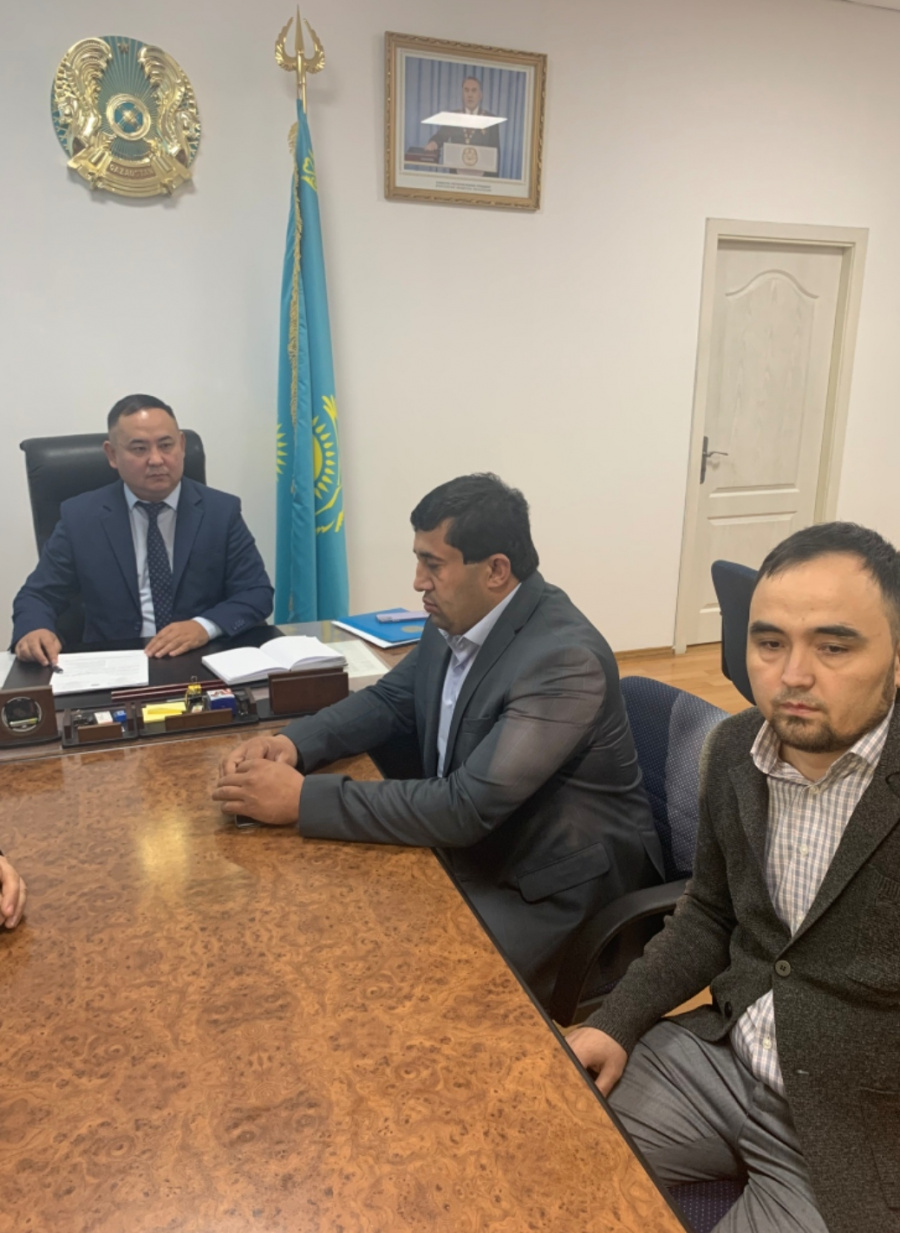 Встреча представителей Лесного хозяйства Республики Таджикистан с директором    РГКП « Казахское Лесоустроительное предприятие».  