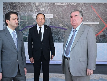 Шиносоӣ бо рафти сохтмони роҳи мошингард аз дарвозаи Ғарбӣ то маҳаллаи Чортути шаҳри Душанбе
